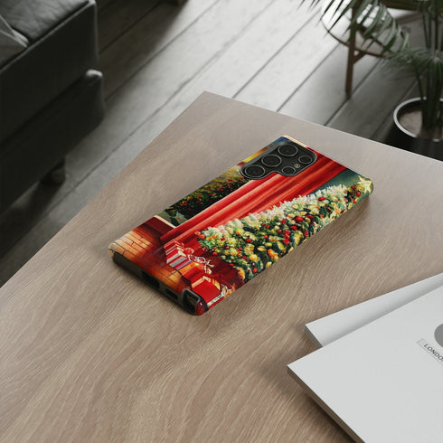 Christmas Tree in Cozy Holiday Home - Impact Resistant Phone Case